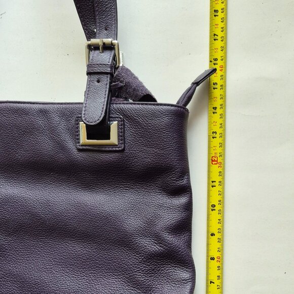 Purple Leather Shoulder Bag/Purse - Picture 4 of 13